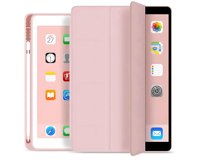 Чехол Smart Case+stylus for Apple iPad 10.2 (2019/20/21)/pro10.5(2017)/Air 10.5 Pink sand